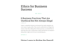 Desktop Screenshot of ethicsforbusinesssuccess.com